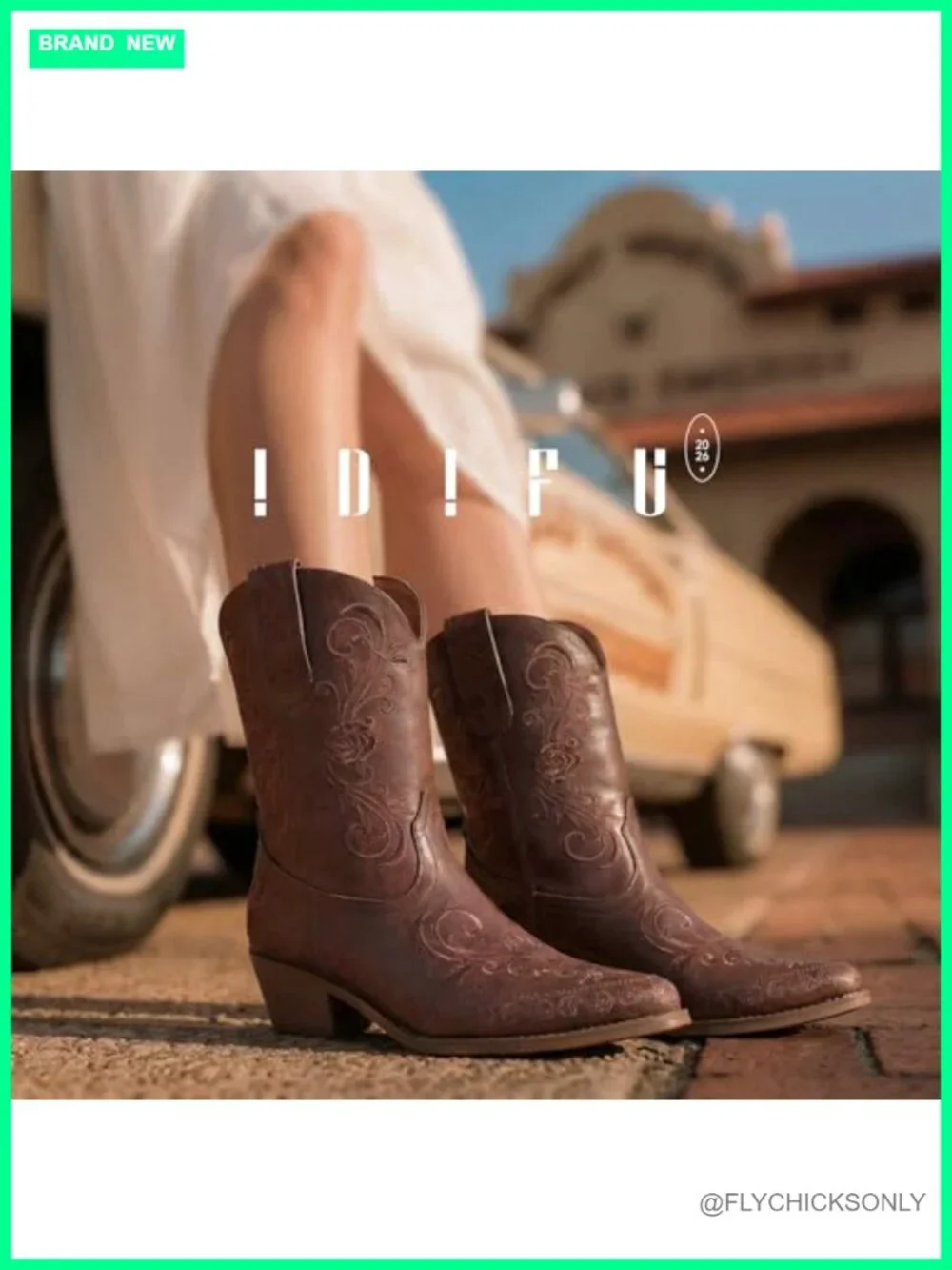 Cowboy Ankle Boots for Women Embroidered Pointed Toe Chunky Heel Western